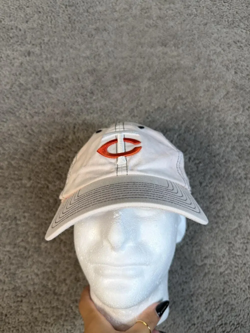Minnesota Twins Hat Cap Strap Back Mens One Size Pink MLB Baseball '47
